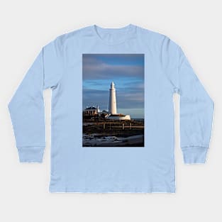 St Mary's Lighthouse Kids Long Sleeve T-Shirt